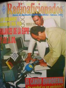 Visita de S.M. el Rey a la estación de radio de URS en la EXPO-92